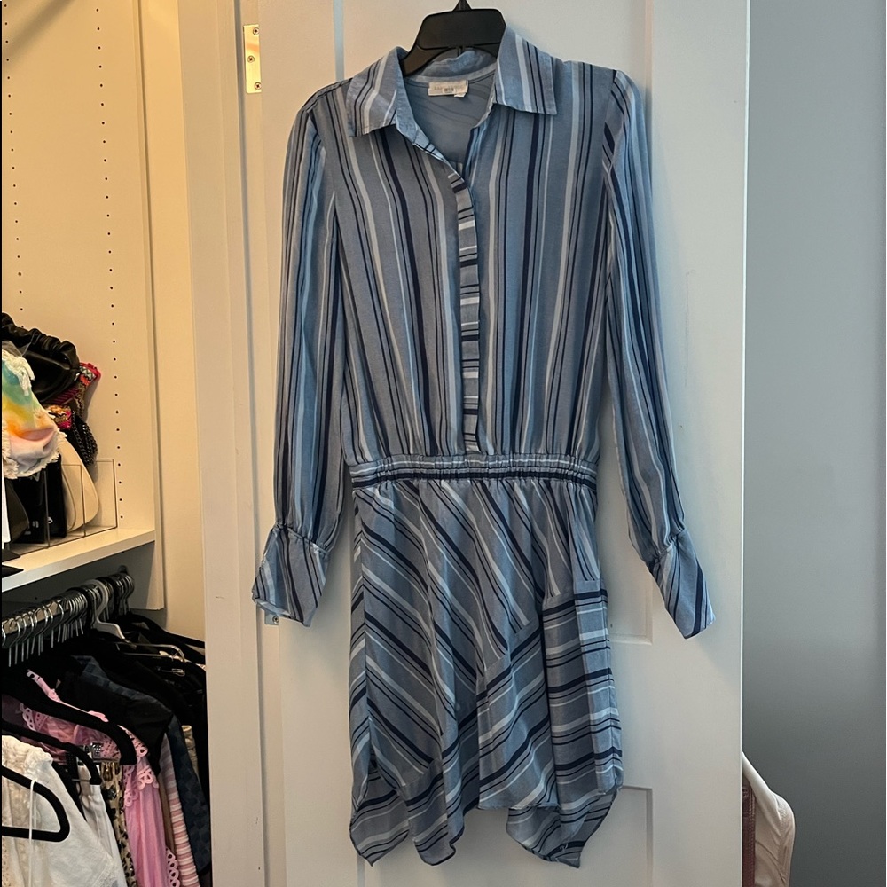 Ramy Brook striped blue dress
